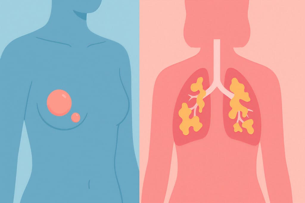 fibromatoza chistică mamară (sân) versus fibroza chistică (plămâni)